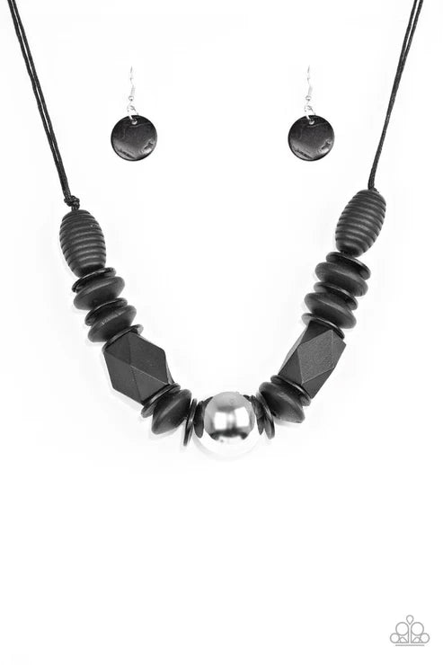 Grand Turks Getaway - Black Necklace