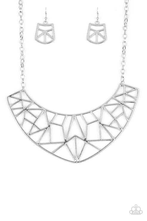 Strike While HAUTE - Silver Necklace