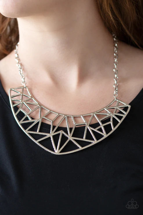 Strike While HAUTE - Silver Necklace