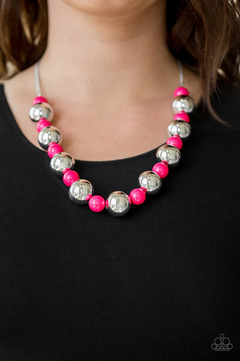 Top Pop - Pink  Necklace