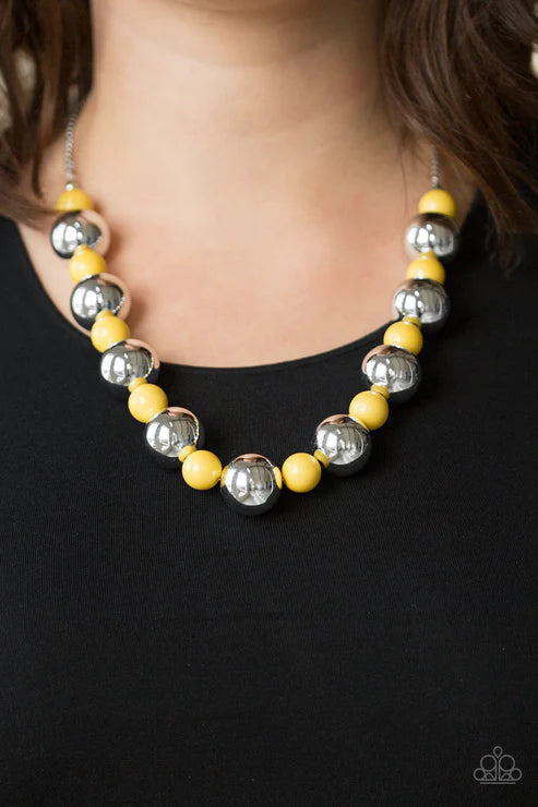 Top Pop - Yellow  Necklace