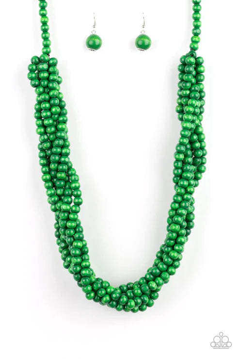 Tahiti Tropic - Green Necklace