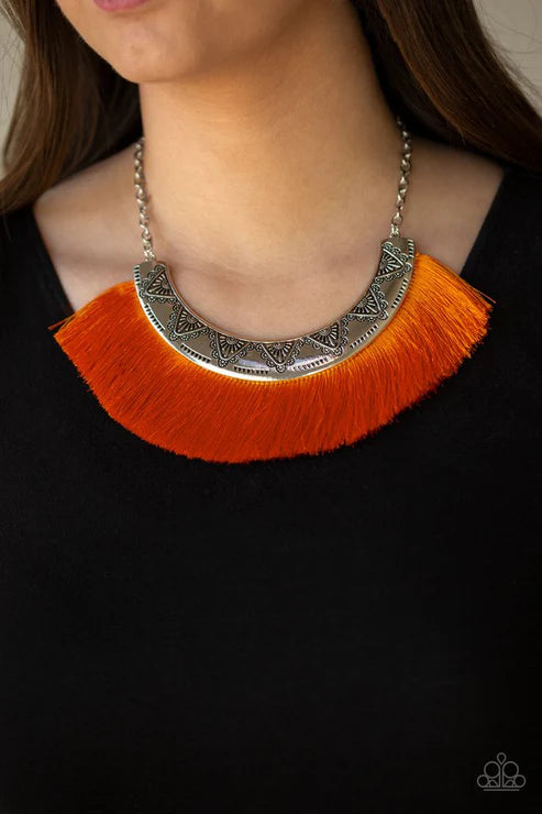 Might and MANE - Orange Necklace