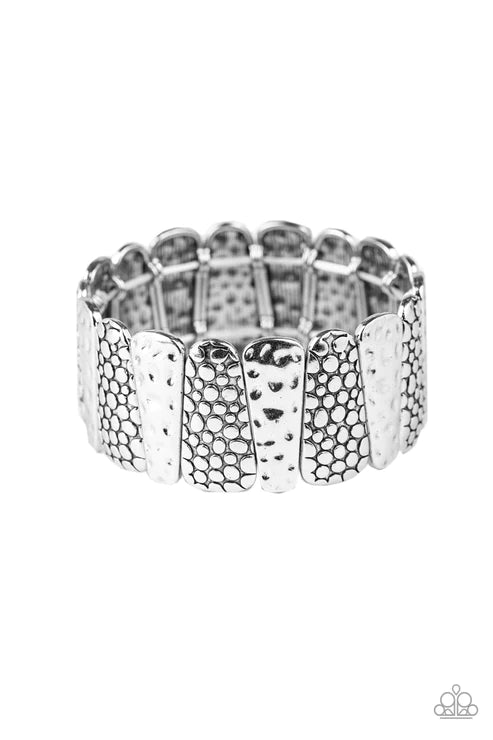 Texture Takedown - Silver  Bracelet