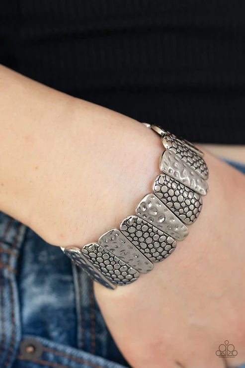 Texture Takedown - Silver  Bracelet