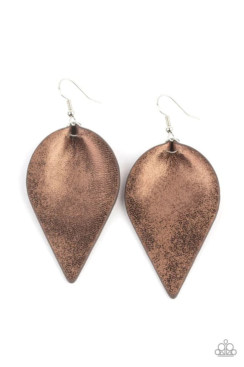 Enchanted Shimmer - Brown  Earrings