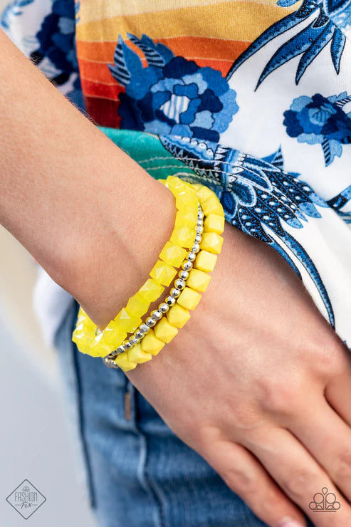 Vacay Vagabond - Yellow  Bracelet