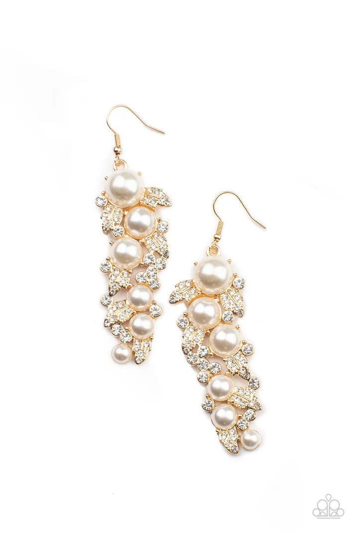 The Party Has Arrived - Gold  Earrings