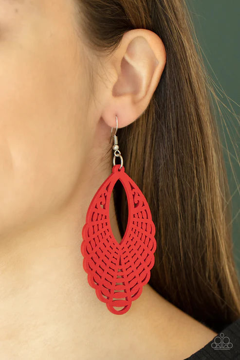 Tahiti Tankini - Red  Earrings