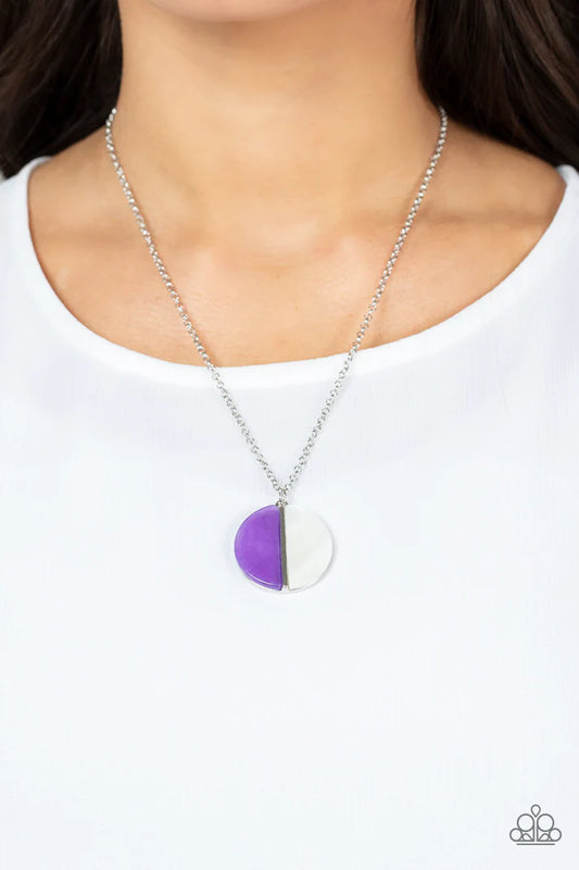 Elegantly Eclipsed - Purple  Necklace