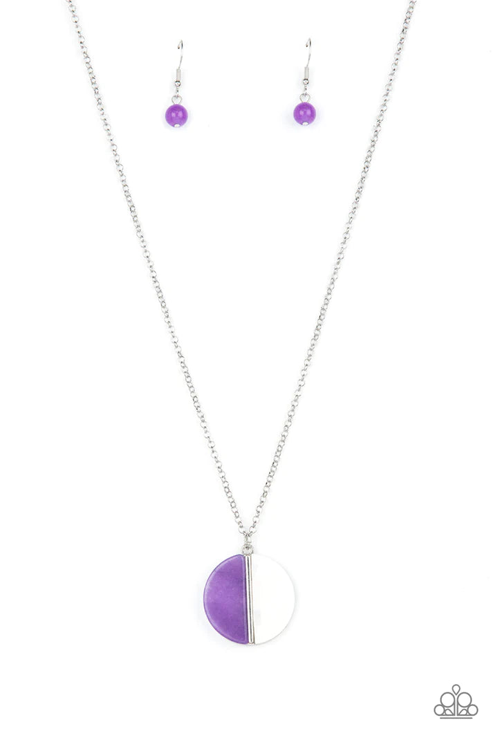 Elegantly Eclipsed - Purple  Necklace