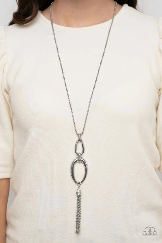 Elegantly Entrancing - White  Necklace