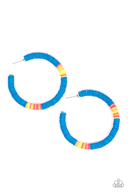 Colorfully Contagious - Blue  Earrings