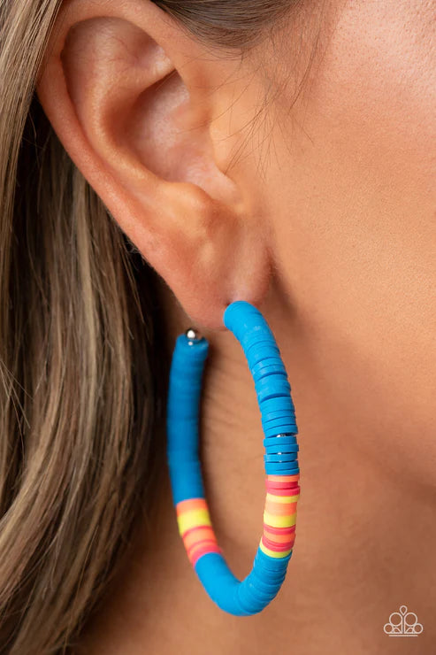 Colorfully Contagious - Blue  Earrings