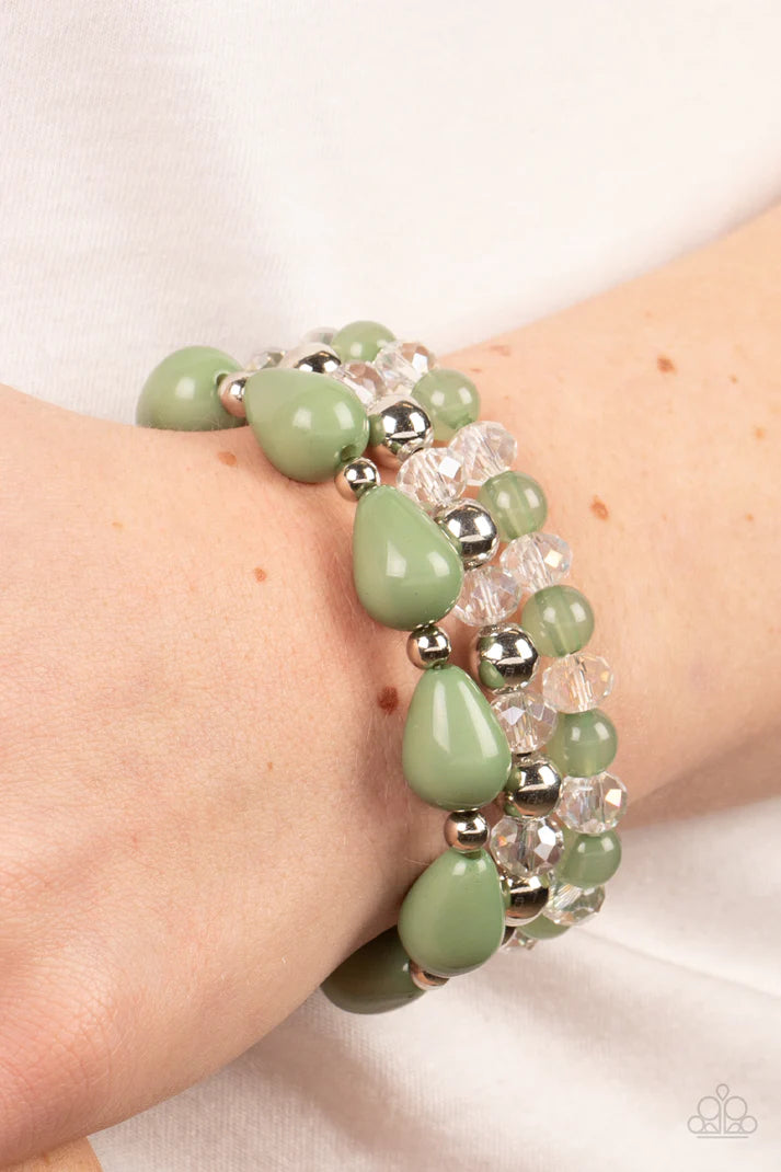 Beachside Brunch - Green  Bracelet