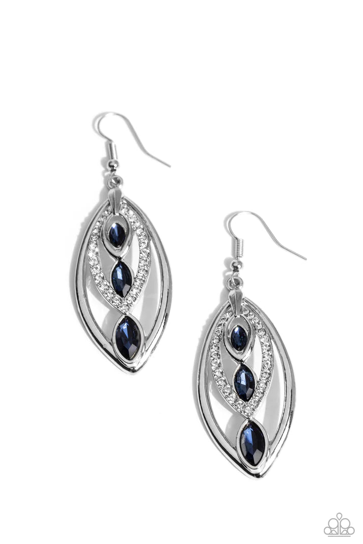 Extra Exuberant - Blue Earrings