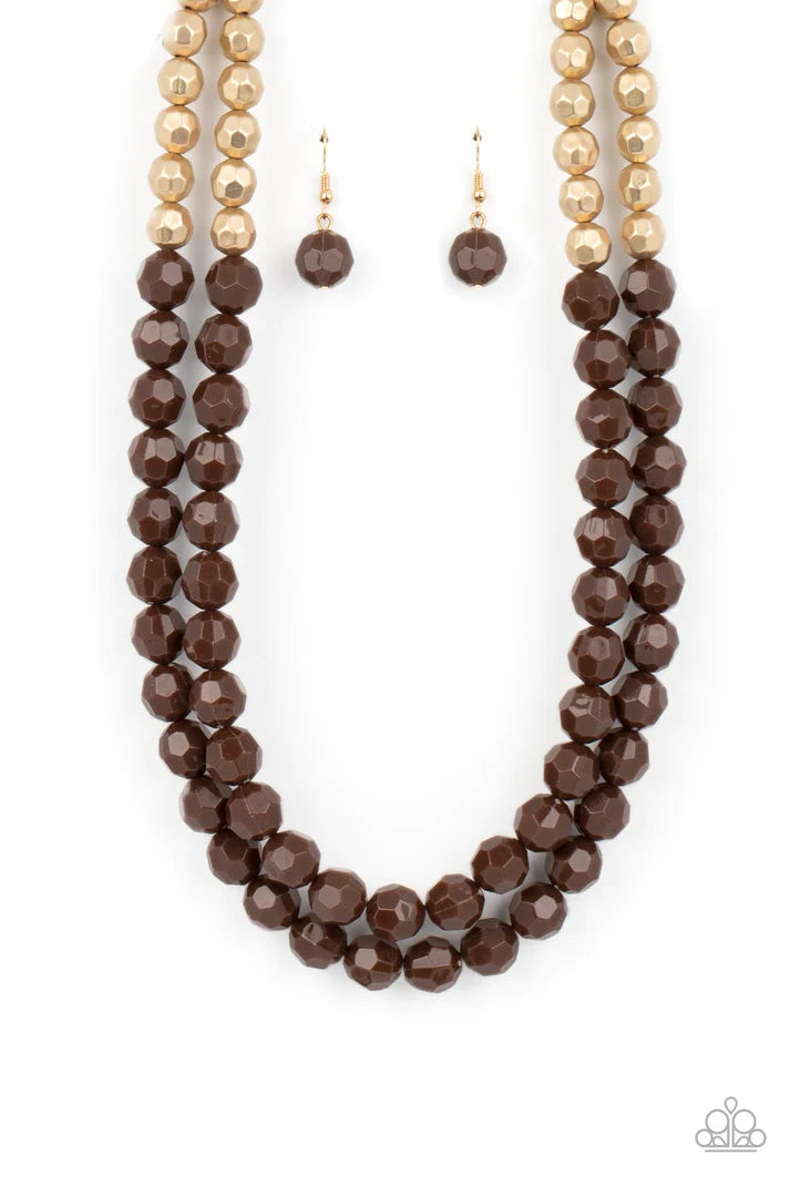 Greco Getaway - Brown  Necklace