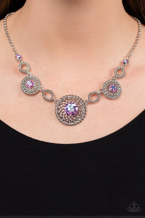 Cosmic Cosmos - Purple  Necklace