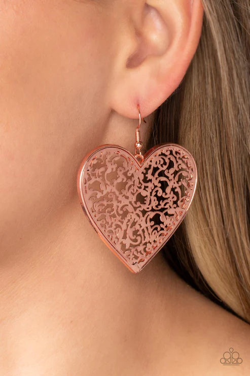 Fairest in the Land - Copper  Earrings