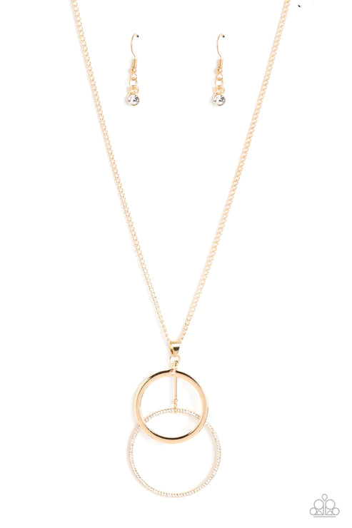 Paparazzi Wishing Well Whimsy - Gold  Necklace