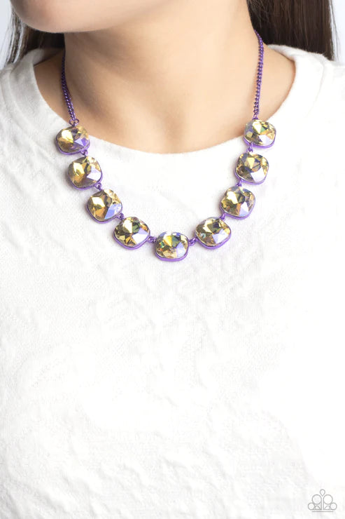 Combustible Command - Purple Necklace