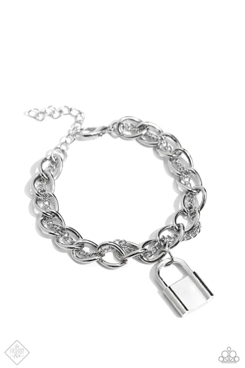 Watch the LOCK - Silver  Bracelet