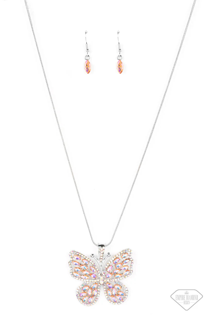 Fame and FLUTTER - Multi Butterfly Necklace - Empire Diamond Exclusive