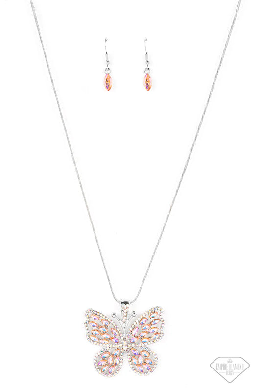 Fame and FLUTTER - Multi Butterfly Necklace - Empire Diamond Exclusive