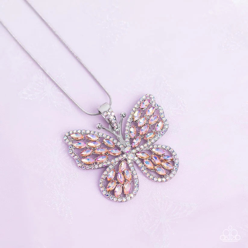 Fame and FLUTTER - Multi Butterfly Necklace - Empire Diamond Exclusive